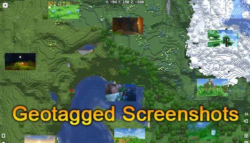 Geotagged Screenshots 1.20.1, 1.19.2