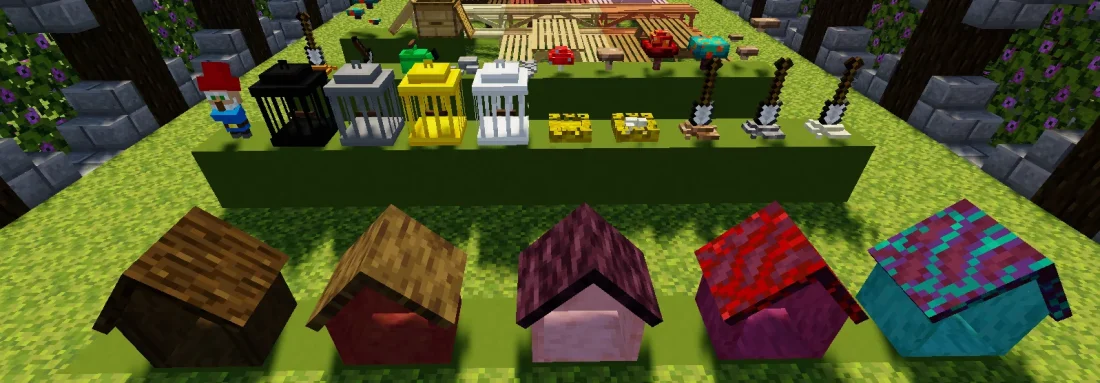 Moa decor: Garden 1.20.1, 1.19.4, 1.18.2